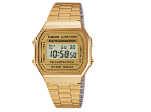 ceas Casio cu brățară aurie din oțel inoxidabil