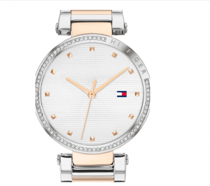 Ceas Tommy Hilfiger, decorat cu cristale