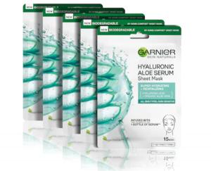 Mască de față șervețel Hyaluronic Aloe cu extract de Aloe Vera