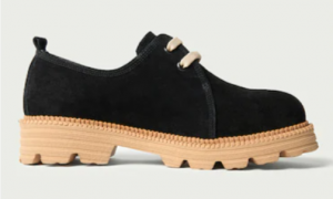 ALURA -Pantofi uni de piele intoarsa